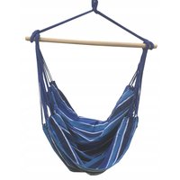 Závěsné houpací křeslo KARIBIK 130x100 cm - modré Závěsné houpací křeslo KARIBIK 130x100 cm - modré