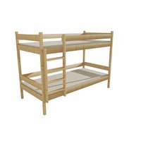 Dětská patrová postel z MASIVU 200x90cm bez šuplíku - PP002