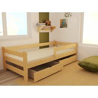 Dětská postel z MASIVU 180x80cm SE ŠUPLÍKY - DP019