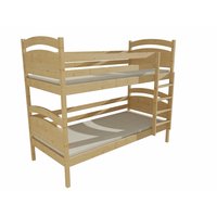 Dětská patrová postel z MASIVU 200x90cm se šuplíky - PP006