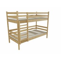 Dětská patrová postel z MASIVU 200x90cm bez šuplíku - PP008