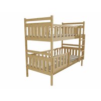Dětská patrová postel z MASIVU 200x90cm se šuplíky - PP009