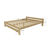 Postel z masivu 200x120 cm - MK6B