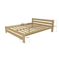 Postel z masivu 200x160 cm - MK2B