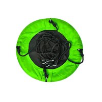 Dětská houpačka - kruh "čapí hnízdo" - 100 cm - zelené