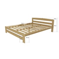 Postel z masivu 200x160 cm - MK8B