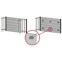 Clona na plot - imitace bambusu - 100x400 cm tmavě šedá