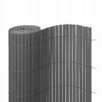 Clona na plot - imitace bambusu - 100x400 cm tmavě šedá