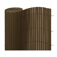 Clona na plot - imitace bambusu - 100x500 cm hnědá