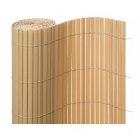 Clona na plot - imitace bambusu - 100x500 cm přírodní