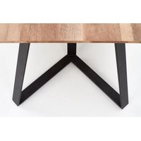 Jídelní stůl CALGARY - 180x90x76 cm - ořech + černá