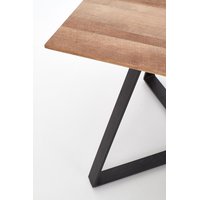 Jídelní stůl CALGARY - 180x90x76 cm - ořech + černá