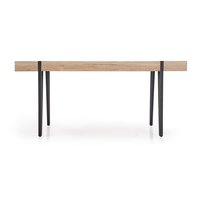 Jídelní stůl JOHAN - 170x90x76 cm - dub san remo + černá