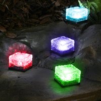 Dekorativní LED RGB skleněná kostka