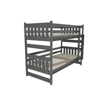Dětská patrová postel z MASIVU 200x90cm bez šuplíku - PP021