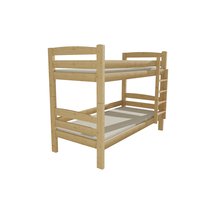 Dětská patrová postel z MASIVU 200x90cm bez šuplíku - PP019