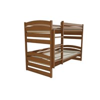 Dětská patrová postel z MASIVU 200x90cm SE ŠUPLÍKY - PP020