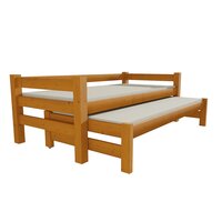 Dětská postel s výsuvnou přistýlkou z masivu ROBUST 8X8 7A - 200x90 cm