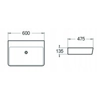 Keramické umyvadlo LILI 60x47 cm, 21136000