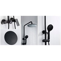 Sprchová souprava MAXMAX Rea ROGER s výtokem do vany - černá