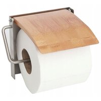 Držák toaletního papíru - hliník/bambus