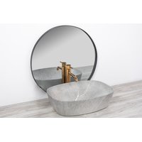 Keramické umyvadlo MAXMAX Rea FREJA - šedé - imitace kamene