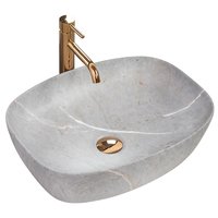 Keramické umyvadlo MAXMAX Rea FREJA - šedé - imitace kamene