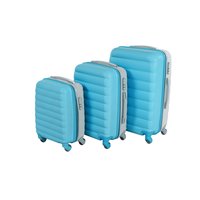 Cestovní kufry CANDY - modro/šedé