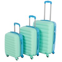 Cestovní kufry CANDY - zeleno/modré