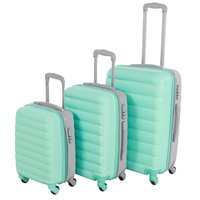 Cestovní kufry CANDY - zeleno/šedé