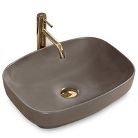 Keramické umyvadlo MAXMAX Rea GIZEL 50 cm - šedé matné