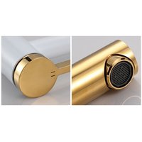 Umyvadlová baterie MAXMAX Rea SMART - vysoká - bílo/zlatá