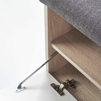 Botník LINA se sedákem - bílá/dub sonoma