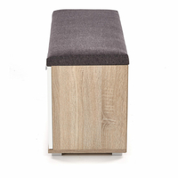 Botník LINA se sedákem - bílá/dub sonoma