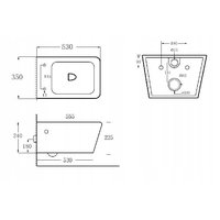 Závěsné WC RIMLESS YORK SLIM, 30114000