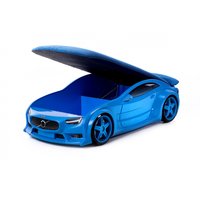 Dětská 3D autopostel 180x80 cm s úložným prostorem VIOLO Standard modrá