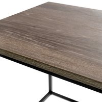 Konferenční stolek KALIS 80x40 cm - dřevo/kov