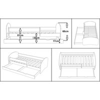 Dětská postel se šuplíkem ROMA 200x90 cm