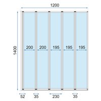 Vanová zástěna MAXMAX Rea IDEA 120 cm