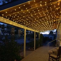 Vánoční svítící 300 LED závěs 3x3m