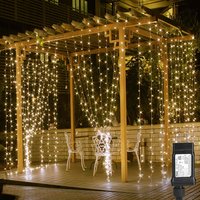 Vánoční svítící 300 LED závěs 3x3m