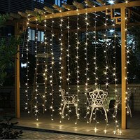 Vánoční svítící 300 LED závěs 3x3m