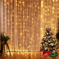 Vánoční svítící 300 LED závěs 3x3m