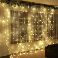 Vánoční svítící 300 LED závěs 3x3m