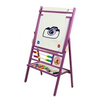 Dětská magnetická tabule s počítadlem - fialová