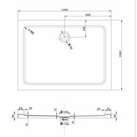 Sprchová vanička MAXMAX MEXEN SLIM 100x120 cm, 40101012