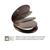 Samozavírací BABY WC sedátko, duroplast, bílé, s odnímatelnou dětskou vložkou a panty