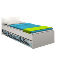 Dětská postel se šuplíkem - STREET GAME 200x90 cm