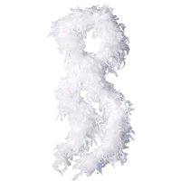 Girlanda peříčka 180 cm - bílá