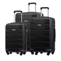 Moderní cestovní kufry MILAN - černé